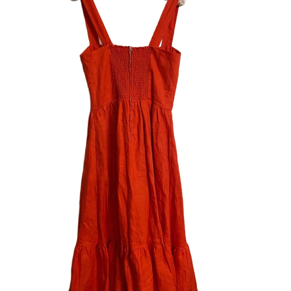 EUC Reformation Manet Cinched Back Dress size 6 - Picture 4 of 7